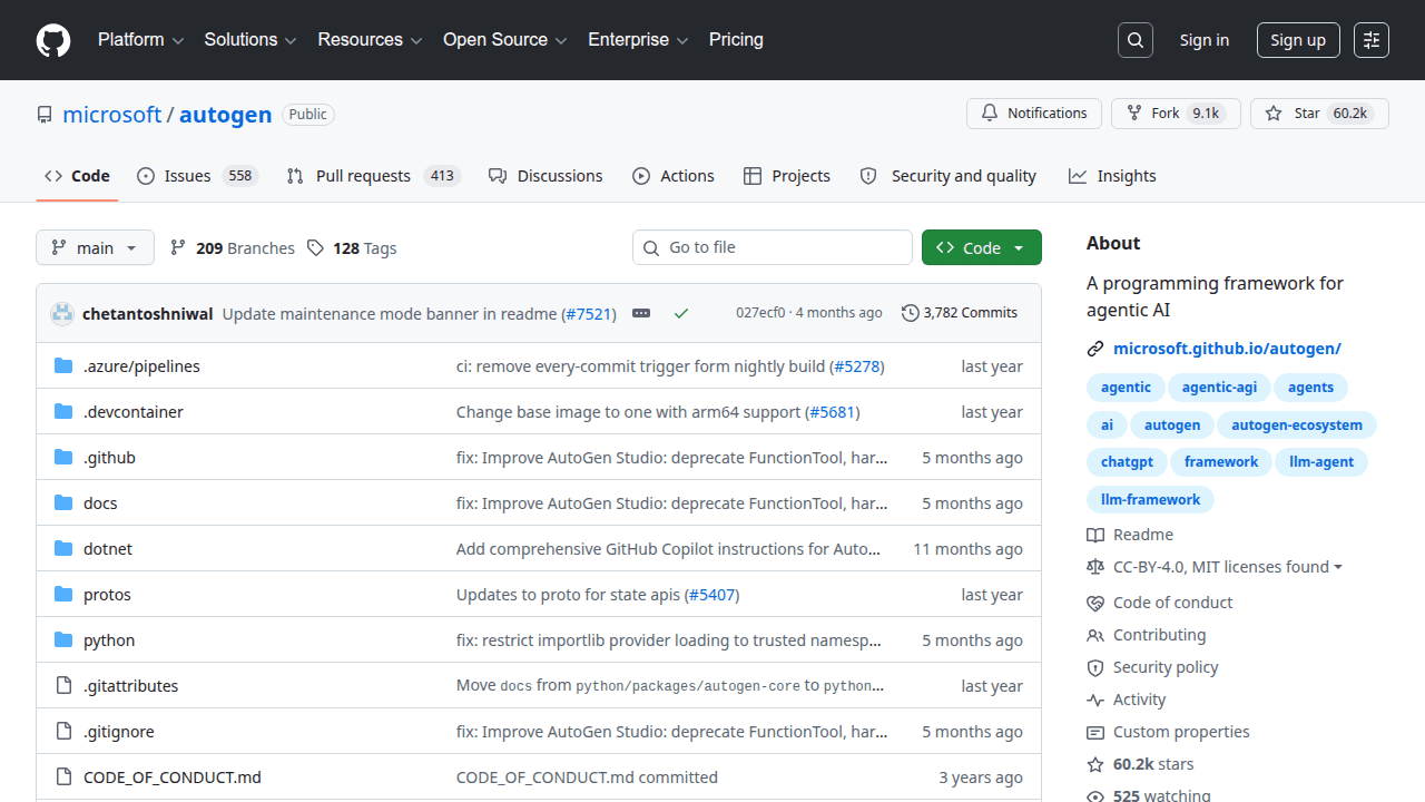 AutoGen GitHub repository