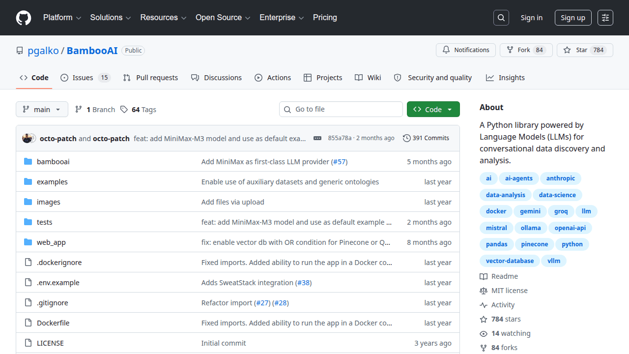 BambooAI GitHub repository
