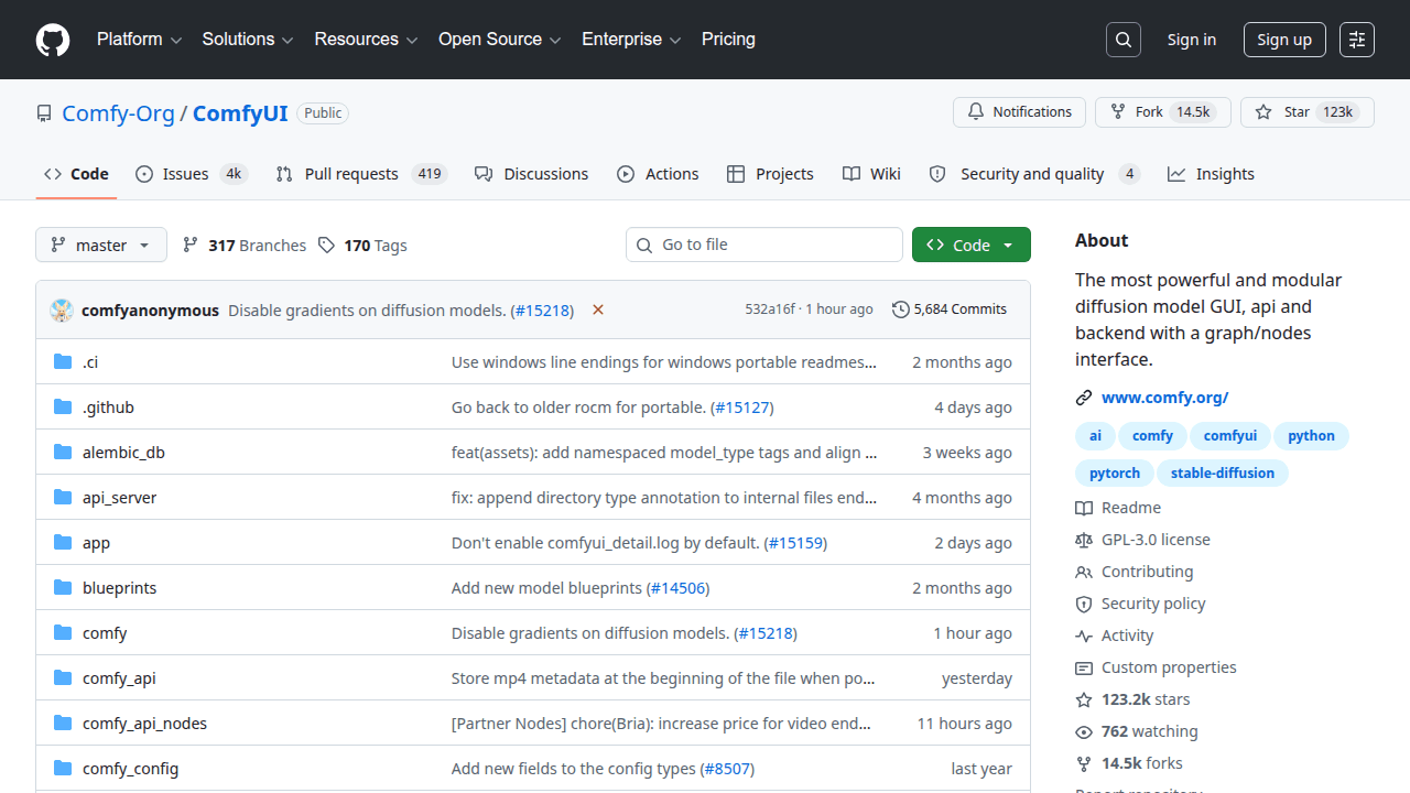 ComfyUI GitHub repository