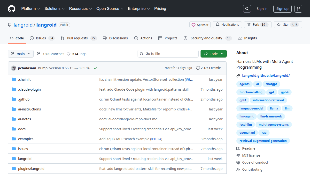 Langroid GitHub repository